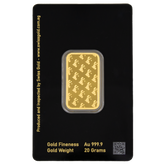 999.9 SwissGold Minted Bar - 20 grams
